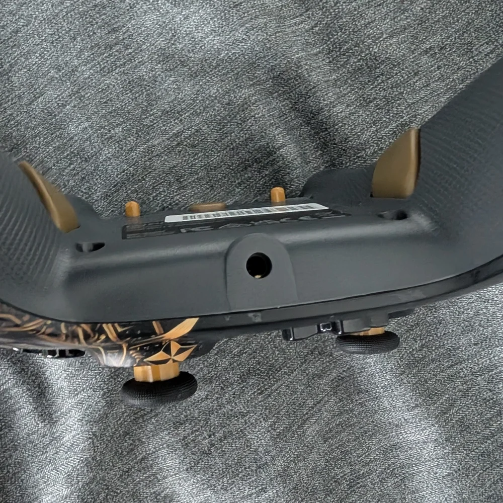Wired Gaming Controller with Black and Gold Design